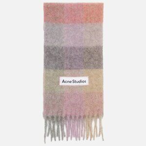 Acne Multicolor Checkered Scarf